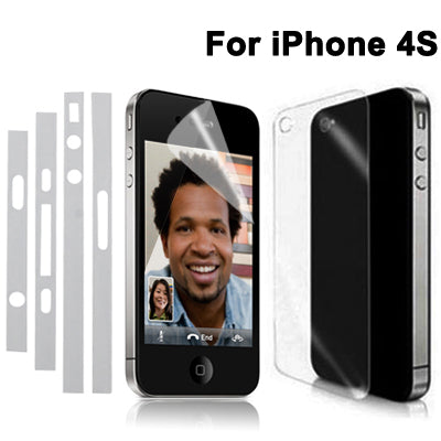 3 in 1 Border Membrane + Front Screen + Back Cover