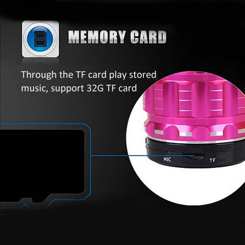 S28 Metal Mobile Bluetooth Stereo Portable Speaker with Hands-free Call Function