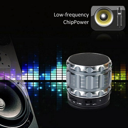 S28 Metal Mobile Bluetooth Stereo Portable Speaker with Hands-free Call Function