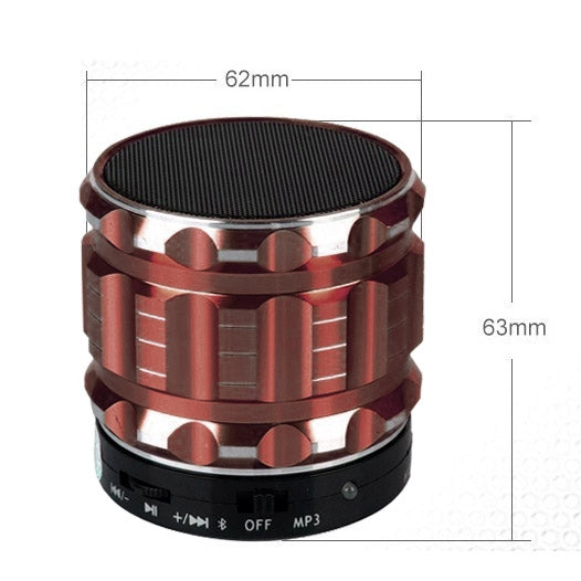 S28 Metal Mobile Bluetooth Stereo Portable Speaker with Hands-free Call Function
