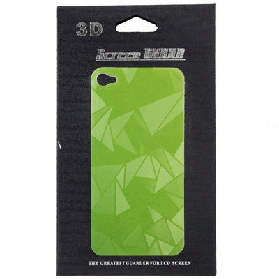 Diamond 3D Film Screen Protector for iPhone 4 & 4S(Green)