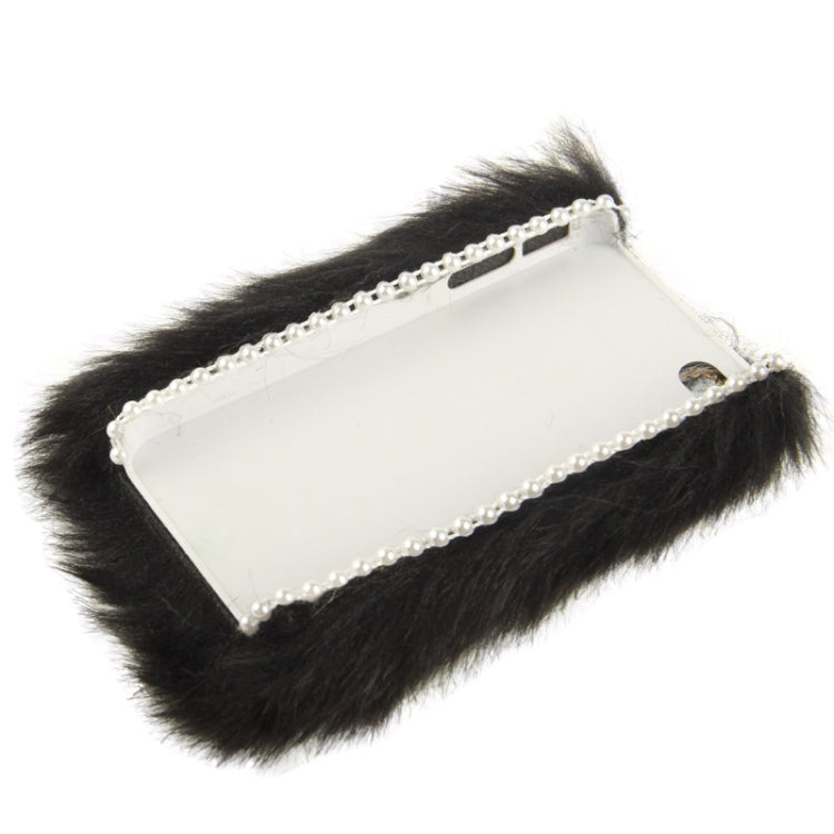 Diamond Encrusted Winter Warm Fur Plastic Case for iPhone 4 & 4S