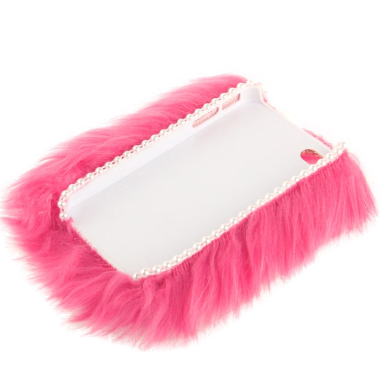 Diamond Encrusted Winter Warm Fur Plastic Case for iPhone 4 & 4S