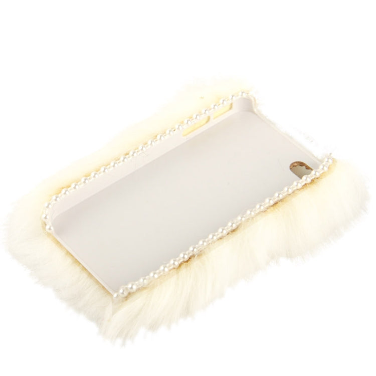 Diamond Encrusted Winter Warm Fur Plastic Case for iPhone 4 & 4S