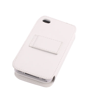 2 in 1 (Bluetooth Keyboard / Leather Tablet Case), Built-in Lithium Battery for iPhone 4(White)