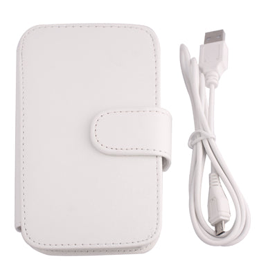 2 in 1 (Bluetooth Keyboard / Leather Tablet Case), Built-in Lithium Battery for iPhone 4(White)