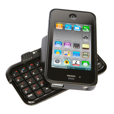 TK-421 Tablet Case with Flip-out Bluetooth Keyboard for iPhone 4, 180 Degree Rotate(Black)