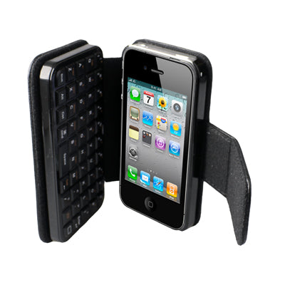 2 in 1 (Bluetooth Keyboard, Leather Tablet Case), Built-in Lithium Battery for iPhone 4 / iPad / PS3 / Smart Phone / PC(Black)