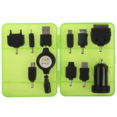 8 in 1 Car Charger Pack for iPhone 4 & 4S / 3GS / 3G / HTC / Samsung / Nokia / Other Mobile Phones