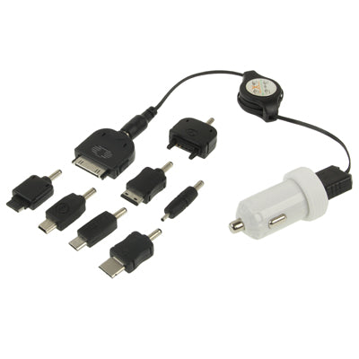 8 in 1 Car Charger Pack for iPhone 4 & 4S / 3GS / 3G / HTC / Samsung / Nokia / Other Mobile Phones