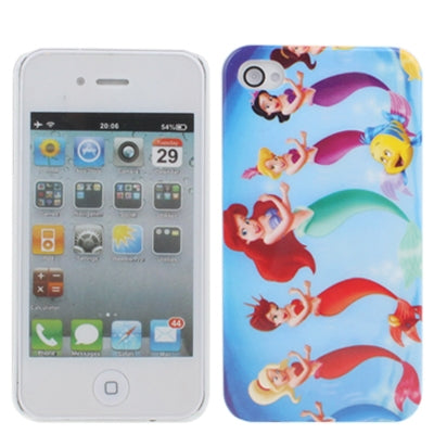 Mermaid Style Plastic Case for iPhone 4 & 4S