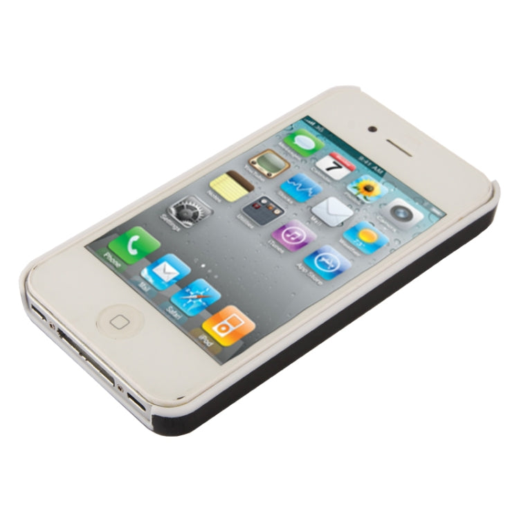 Moustache Pattern Plastic Case for iPhone 4 & 4S(Black)