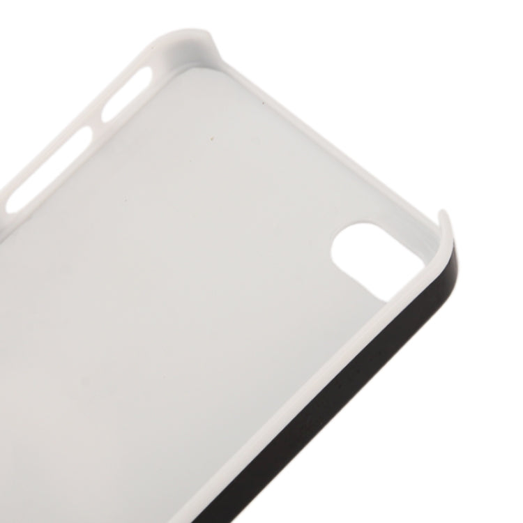 Moustache Pattern Plastic Case for iPhone 4 & 4S(Black)
