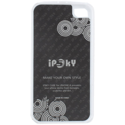 Plastic Diamond Skin Case for iPhone 4 & 4S, iPhone 4(CDMA), White