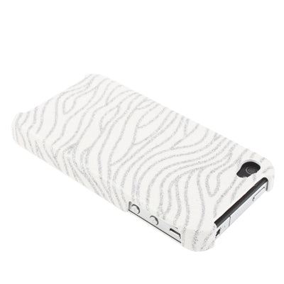 Skidproof Flashlight Powder Lines Skin Paste Style Plastic Case for iPhone 4 & 4S / iPhone 4 (CDMA), White