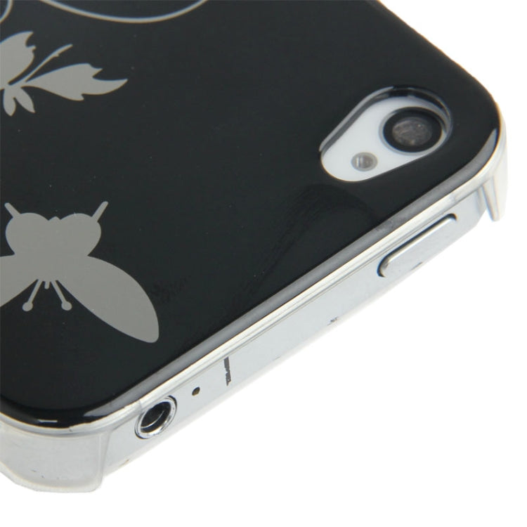 Butterfly Pattern Smooth Surface Plastic Case for iPhone 4 & 4S