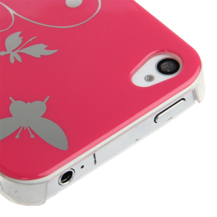 Butterfly Pattern Smooth Surface Plastic Case for iPhone 4 & 4S
