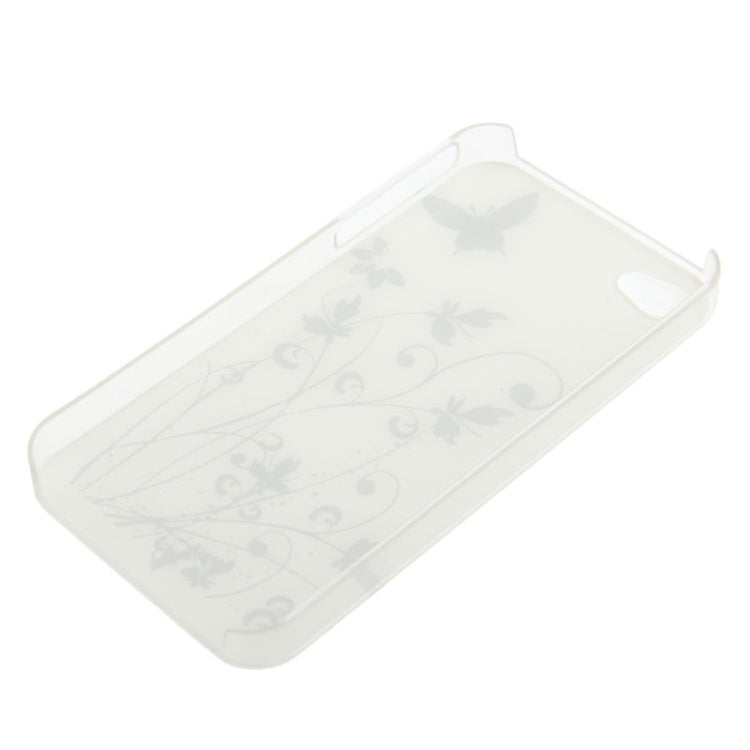 Butterfly Pattern Smooth Surface Plastic Case for iPhone 4 & 4S