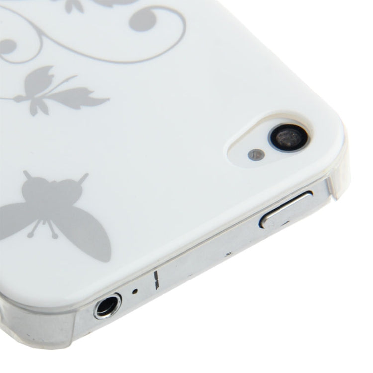 Butterfly Pattern Smooth Surface Plastic Case for iPhone 4 & 4S