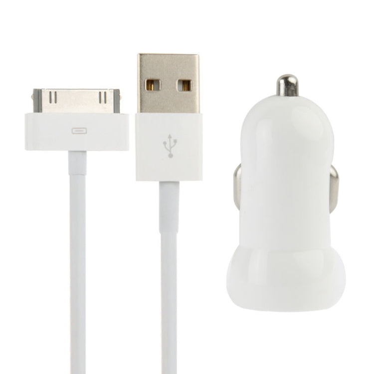 2 in 1 (Car Charger + USB Cable) Travel Kit for iPhone 4 & 4S, iPhone 3GS / 3G