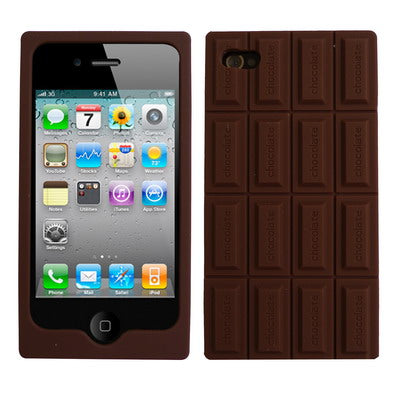Chocolate Style Silicone Case for iPhone 4(Coffee)