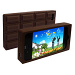 Chocolate Style Silicone Case for iPhone 4(Coffee)