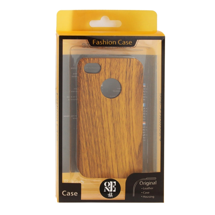 Wood Texture Style Plastic Case for iPhone 4