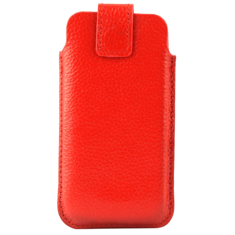 Lichi Texture Vertical Style Top-grain Leather Case for iPhone 4 & 4S