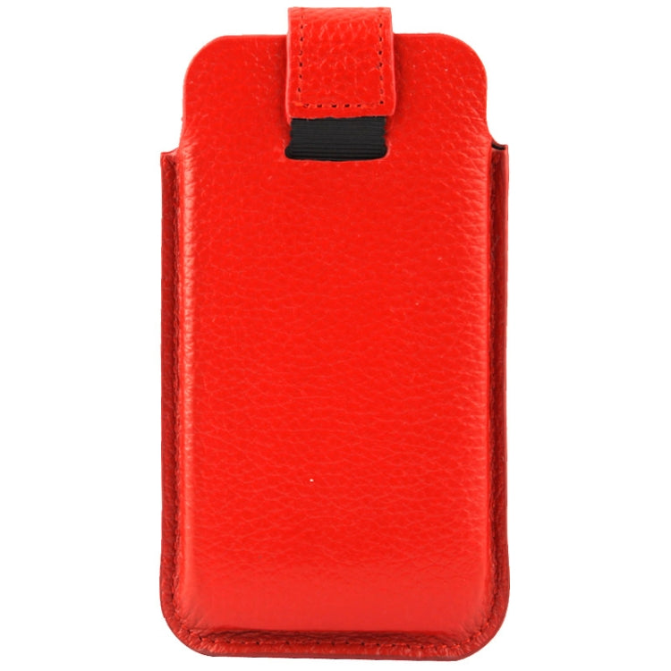 Lichi Texture Vertical Style Top-grain Leather Case for iPhone 4 & 4S