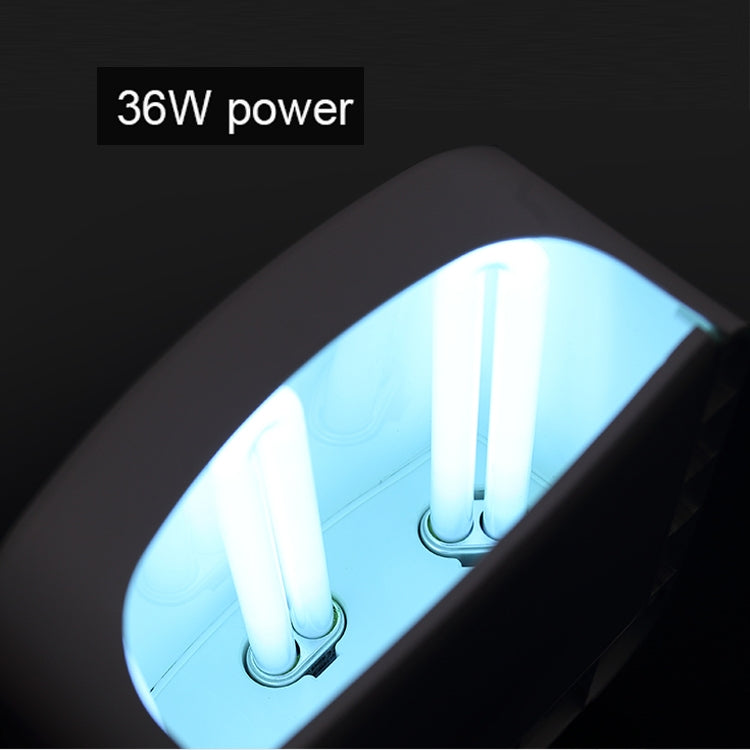 220V 36W Gel Curing UV Lamp, Phone Repair Solidifying Equipment, Nail Dryer with 3pcs UV Bulbs, EU Plug(White)