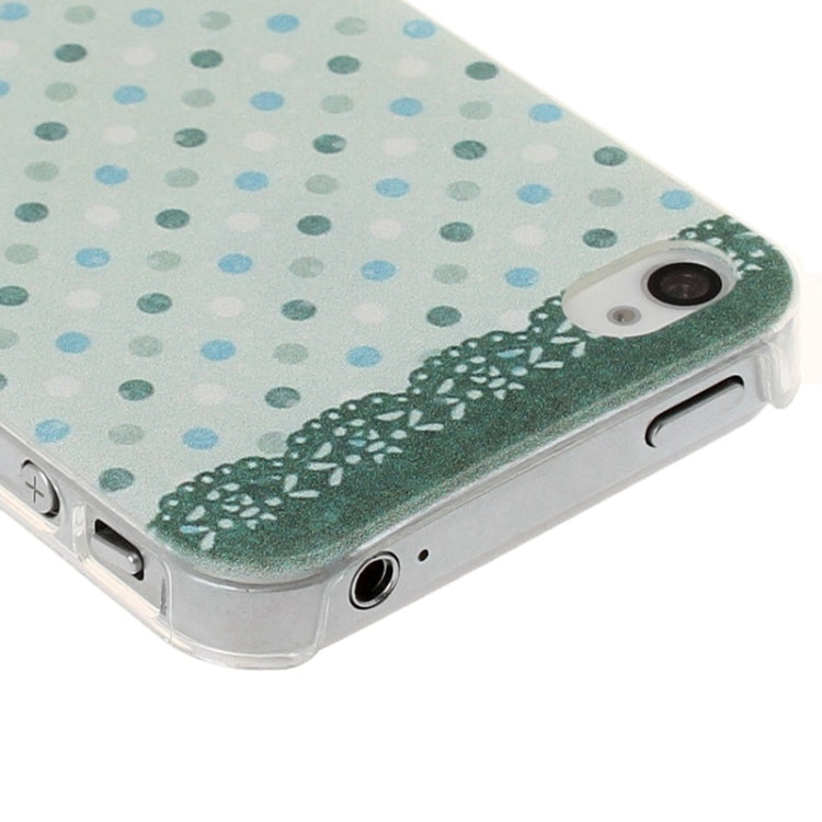 Dot Pattern Plastic Case for iPhone 4 & 4S