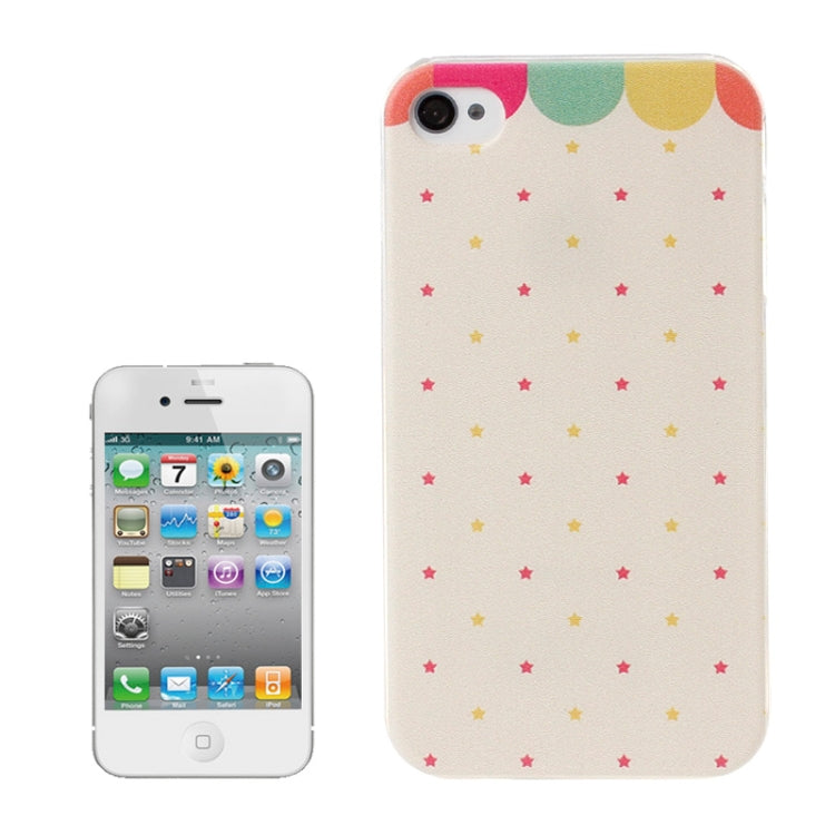 Stars Pattern Plastic Case for iPhone 4 & 4S