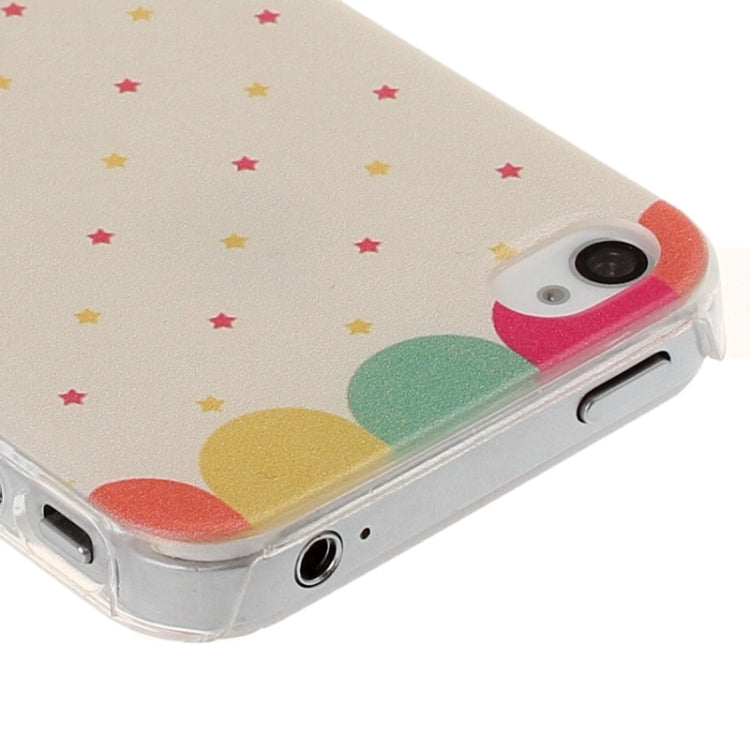 Stars Pattern Plastic Case for iPhone 4 & 4S