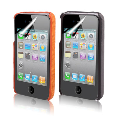 2 PCS Plastic Case  for iPhone 4, Different Colors (Screen Protector Included)