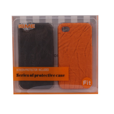 2 PCS Plastic Case  for iPhone 4, Different Colors (Screen Protector Included)