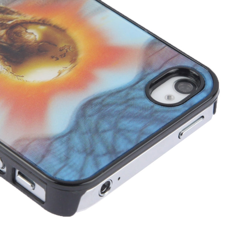 3D Effects Style Brazil World Cup Pattern Plastic Case for iPhone 4 & 4S