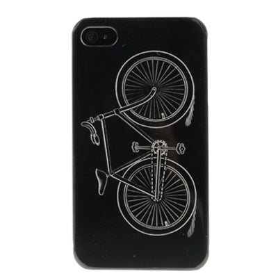 Bicycle Pattern Plastic Case for iPhone 4 & 4S / iPhone 4 (CDMA)