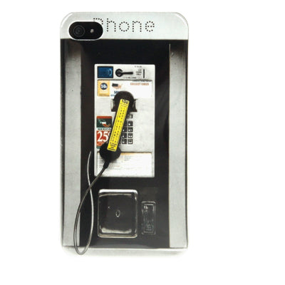 Public Telephone Booths Pattern Plastic Case for iPhone 4 & 4S / iPhone 4 (CDMA)