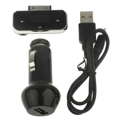 FM Transmitter, Size: 50 x 21 x 10mm, For iPhone 4 & 4S / 3GS / 3G / iPod(Black)