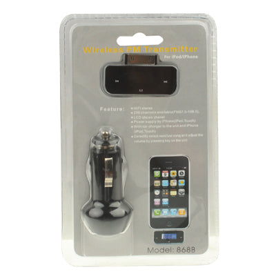 FM Transmitter, Size: 50 x 21 x 10mm, For iPhone 4 & 4S / 3GS / 3G / iPod(Black)