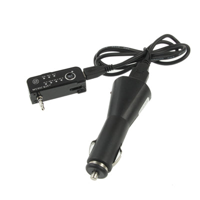 Hands-Free FM Transmitter & Car Charger for iPhone 4 & 4S(Black)