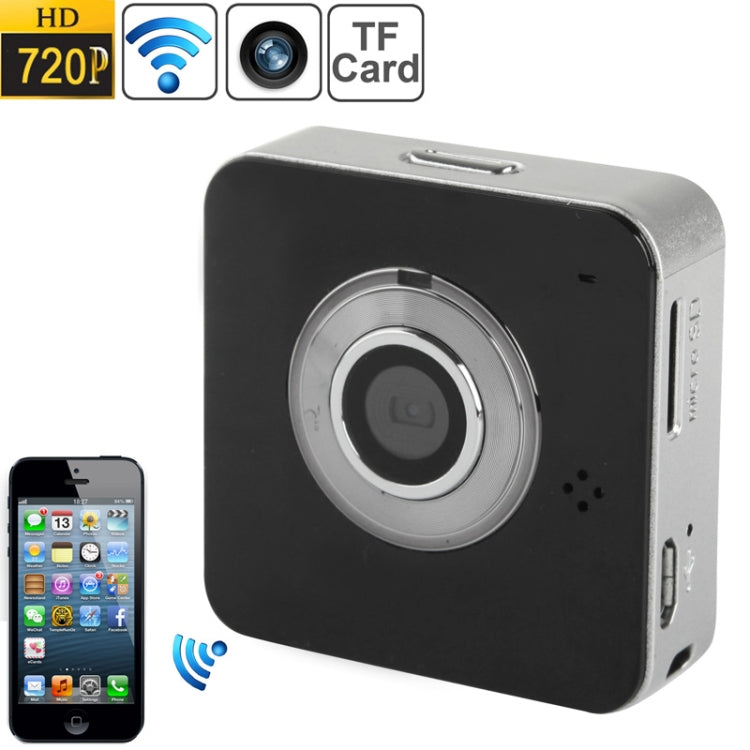 HD 720P WIFI Camera, Support TF Card, For iPhone 5 / iPhone 4 & 4S / iPad mini / mini 2 Retina / New iPad / iOS 4.0 or later / Android 2.2 or later Devices