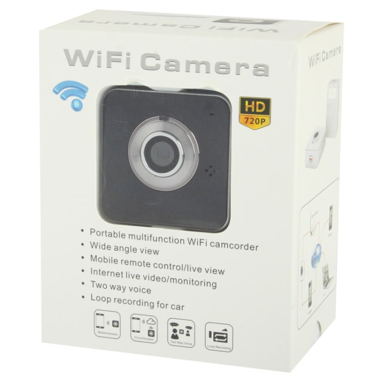 HD 720P WIFI Camera, Support TF Card, For iPhone 5 / iPhone 4 & 4S / iPad mini / mini 2 Retina / New iPad / iOS 4.0 or later / Android 2.2 or later Devices