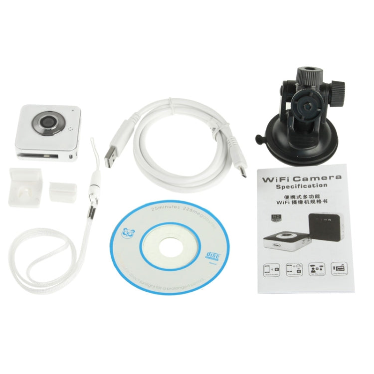 HD 720P WIFI Camera, Support TF Card, For iPhone 5 / iPhone 4 & 4S / iPad mini / mini 2 Retina / New iPad / iOS 4.0 or later / Android 2.2 or later Devices