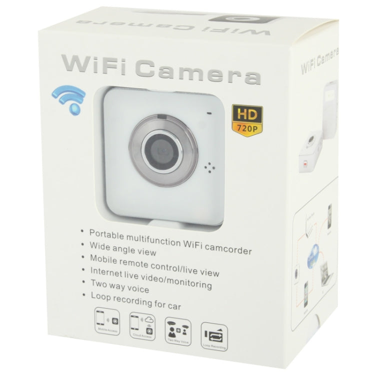 HD 720P WIFI Camera, Support TF Card, For iPhone 5 / iPhone 4 & 4S / iPad mini / mini 2 Retina / New iPad / iOS 4.0 or later / Android 2.2 or later Devices
