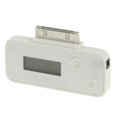 FM Transmitter with Car Charger, For iPhone, Galaxy, Sony, Lenovo, HTC, Huawei, and other Smartphones(White)