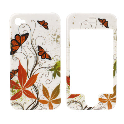 Cartoon Painting Style Plastic Case for iPhone 4 & 4S