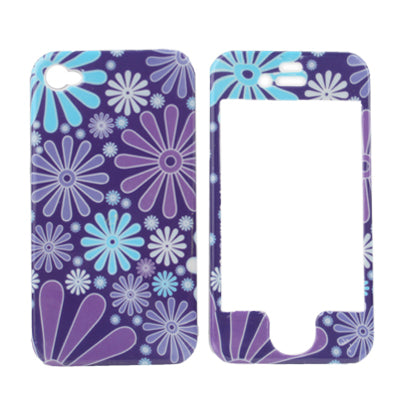 Cartoon Flower Style Plastic Case for iPhone 4 & 4S