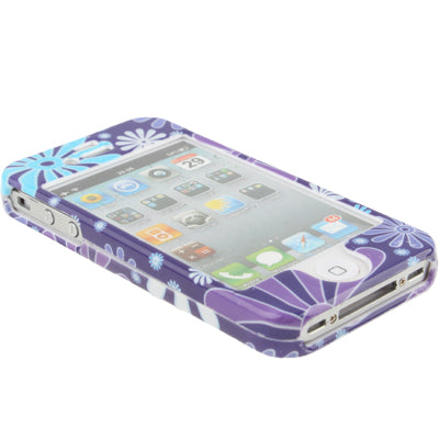 Cartoon Flower Style Plastic Case for iPhone 4 & 4S