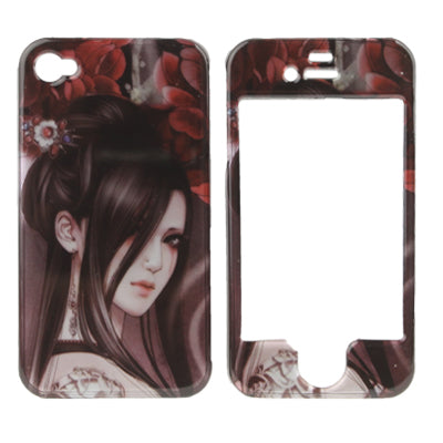 Cartoon Girl Style Plastic Case for iPhone 4 & 4S